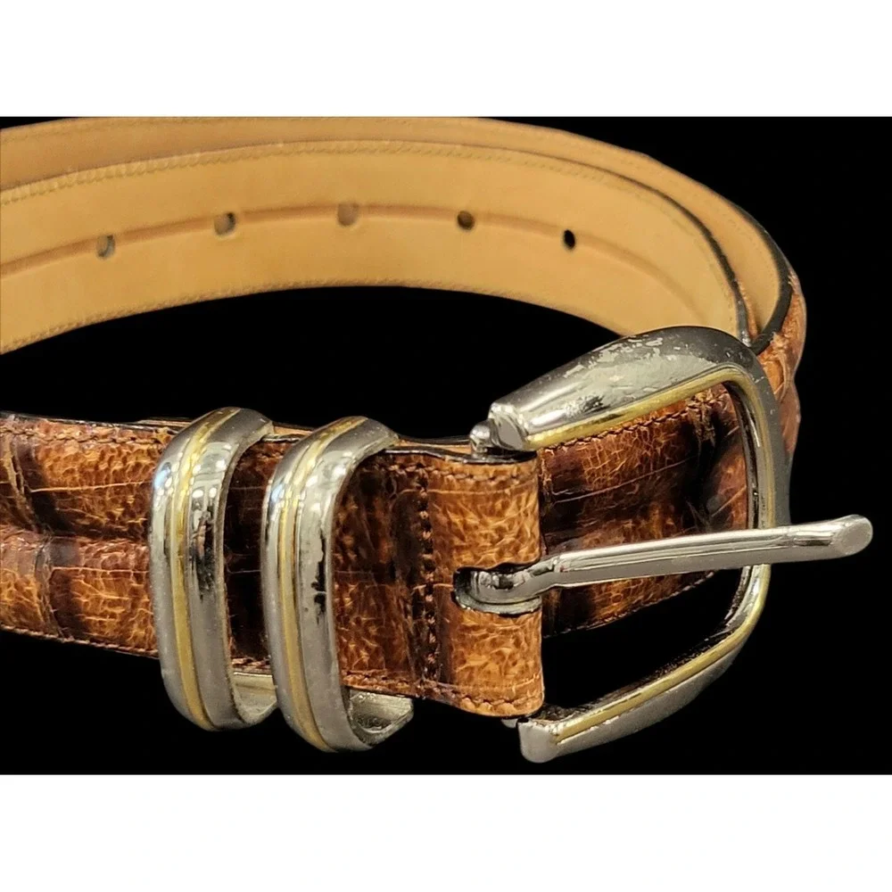 CALE Belt Genuine Crocodile 1 1/8
